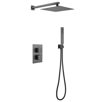 Душевая система ABBER Daheim AF8251NG скрытого монтажа без излива, термостат, никель Душевая система ABBER Daheim AF8251NG скрытого монтажа без излива, термостат, никель