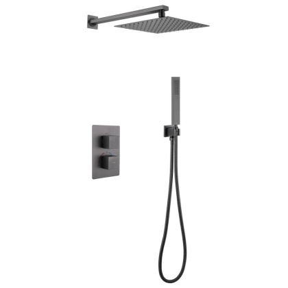 Душевая система ABBER Daheim AF8251NG скрытого монтажа без излива, термостат, никель Душевая система ABBER Daheim AF8251NG скрытого монтажа без излива, термостат, никель