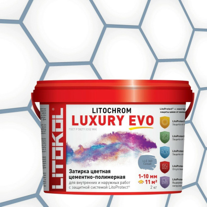 Затирка полимерно-цементная LITOCHROM LUXURY EVO  LLE 360 сизый Затирка полимерно-цементная LITOCHROM LUXURY EVO  LLE 360 сизый
