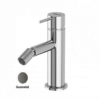 LEAF-BSM-L-GM Смеситель для биде однорычажный, с донным клапаном, исполнение Gunmetal PVD LEAF-BSM-L-GM Смеситель для биде однорычажный, с донным клапаном, исполнение Gunmetal PVD