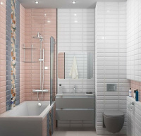 Плитка настенная 9010 Аккорд белый грань (28,5см*8,5см*9,2мм) (40шт/0,97м2) глянцевый, м2