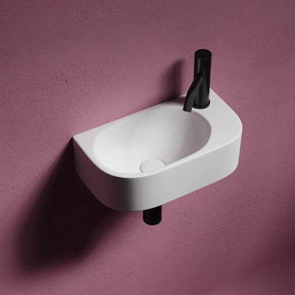 Умывальник подвесной прямоугольный (чаша слева, отверстие под смеситель справа) Element 409*224*110мм