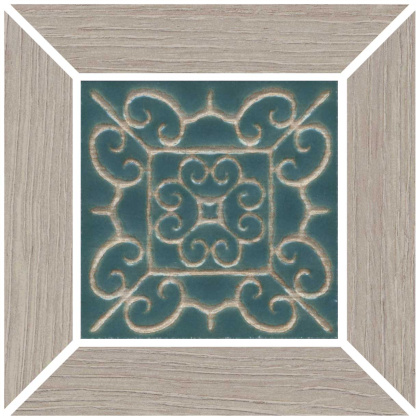 Вставка Тровазо наборный серый матовый 13x13x0,9