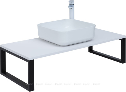 Комплект кронштейнов Aquanet Магнум черный матовый