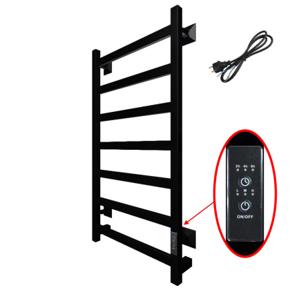 Полотенцесушитель Пэк сп 20 кв 80х50 черный ВГП Полотенцесушитель Пэк сп 20 кв 80х50 черный ВГП