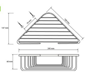 Угловая полочка для мыла - мыльница Угловая полочка для мыла - мыльница