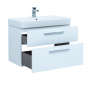 Тумба под раковину Aquanet Nova 85 белый глянец, 2 ящика
