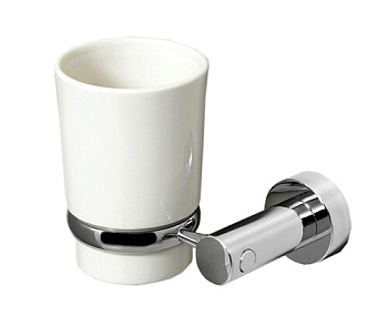 Стакан для зубных щеток, 12х10,6х10 см, белый, K-28228