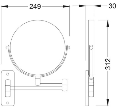 Зеркало Timo Saona 13076/16 белый матовый Зеркало Timo Saona 13076/16 белый матовый
