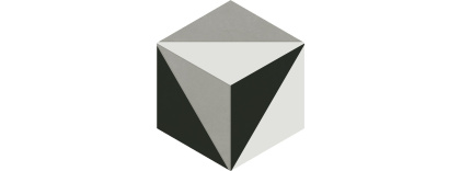 Декор 4 VT\A286\SG1010 Кальсада Черный/Белый/Серый (12см*10,4см*7мм) (45шт/0,561м2) Шестиугольник, шт