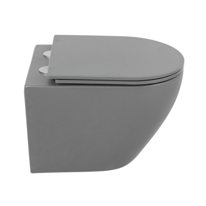 COLORATO Сиденье дюропласт, soft close, металлическое крепление, серое матовое, BB062SC-GR COLORATO Сиденье дюропласт, soft close, металлическое крепление, серое матовое, BB062SC-GR
