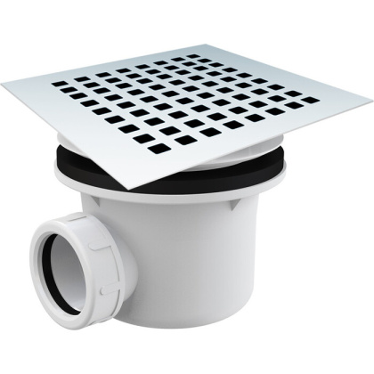 Сифон с крышкой для поддонов из камня VST-2SR2W c гидрозатвором, белый Сифон с крышкой для поддонов из камня VST-2SR2W c гидрозатвором, белый