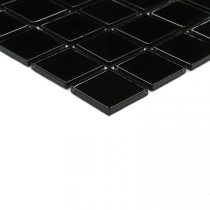 Мозаика стеклянная Black Glass (чип 4*25*25) 300*300(22шт.-1.98м2), м2