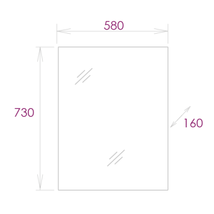 Шкаф-зеркало Onika Венеция 58 белый, универсальный Шкаф-зеркало Onika Венеция 58 белый, универсальный