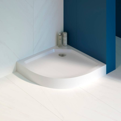 Душевой поддон полукруглый RGW SMC/R-C Белый  900x900