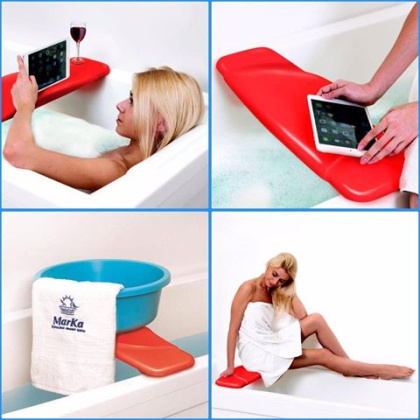 Сиденье для ванн, 20х9х69 см, красное, SR