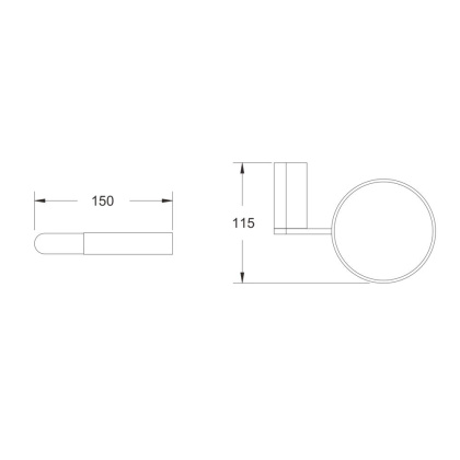 Ершик для унитаза, RG1700 Rose, Хром Ершик для унитаза, RG1700 Rose, Хром
