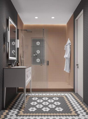 Агуста оранжевый матовый 29,7x29,8x0,69 из 30 частей 5,2х6