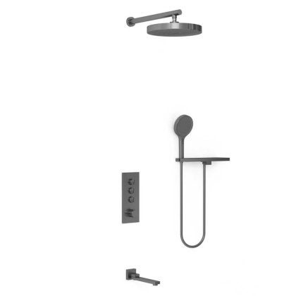 Душевой комплект VSFW-433TI2RGM встраиваемый, вороненая сталь Душевой комплект VSFW-433TI2RGM встраиваемый, вороненая сталь