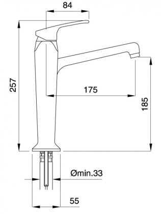 LEGEND-LSM2-A-03/24 Смеситель на раковину однорычажный, высокий, с донным клапаном, золото, ручка золото