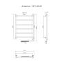 Полотенцесушитель Аспект эл ТЭН 1 80*50 (ЛЦ6) Полотенцесушитель Аспект эл ТЭН 1 80*50 (ЛЦ6)