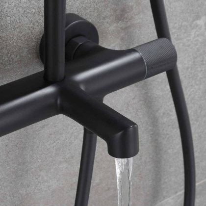 Душевая стойка Desire VSFS-1D1TMB термостатическая, черный Душевая стойка Desire VSFS-1D1TMB термостатическая, черный