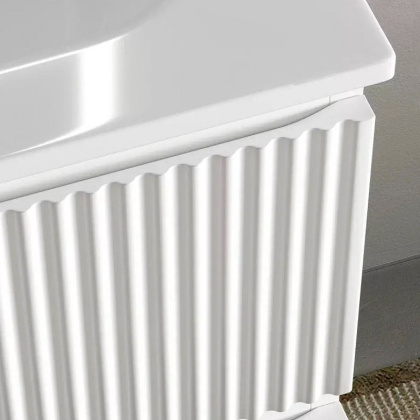 Тумба подвесная SANCOS Snob R правая 995х445х500, c двумя ящиками оснащенными доводчиками, Bianco , арт.SNR100RW