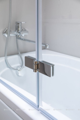 Шторка для ванны Aquanet Beta 4 NF6222-hinge, прозрачное стекло