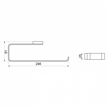 Полотенцедержатель двойной Timo Selene 10057/00 хром