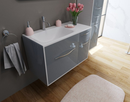 Раковина "Barcelona 90 silk" правая 900х450 Раковина "Barcelona 90 silk" правая 900х450