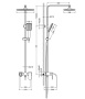 Душевая стойка Timo Selene SX-1013/03 черная Душевая стойка Timo Selene SX-1013/03 черная