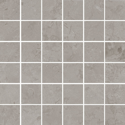 Декор Про Лаймстоун серый матовый мозаичный 30x30x0,9