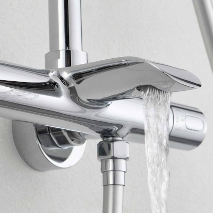 Душевая стойка Esse VSFS-1E1TCH термостатическая, хром Душевая стойка Esse VSFS-1E1TCH термостатическая, хром