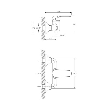 Смеситель для душа RUSH Fiji (FI1835-63)