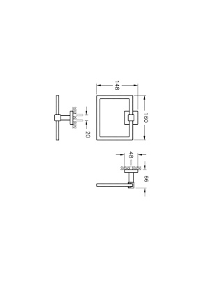 Держатель полотенец Q-Line, цвет хром