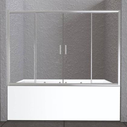 Шторка на ванну BelBagno UNIQUE-VF-2-150/180-140-M-Cr Шторка на ванну BelBagno UNIQUE-VF-2-150/180-140-M-Cr