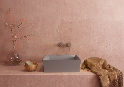 Раковина накладная Cesena  Vessel,56*38,без пер,б/отв. смес.,мат.серый 1172-006-0125, шт