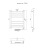 Полотенцесушитель Аспект эл ТЭН 2 80*40 (ЛЦ6) Полотенцесушитель Аспект эл ТЭН 2 80*40 (ЛЦ6)