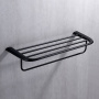 Полка для полотенец ABBER Nord AA1554B черная матовая Полка для полотенец ABBER Nord AA1554B черная матовая