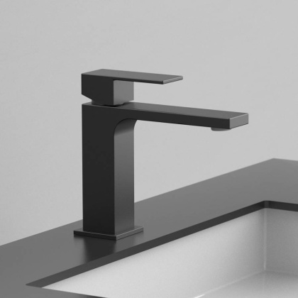 Смеситель для раковины Cube VBF-1C01MB однорычажный, черный Смеситель для раковины Cube VBF-1C01MB однорычажный, черный