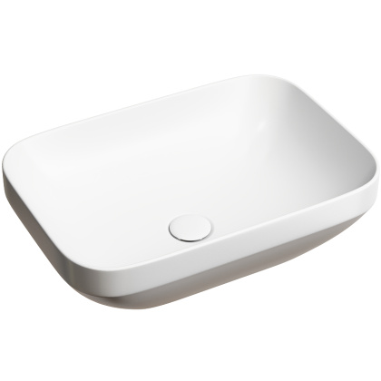 Умывальник чаша накладная прямоугольная (цвет Белый Матовый) Element 500*359*145мм