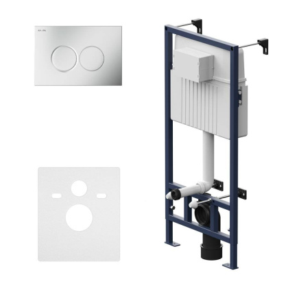 I012707.0131 ProC Инсталляция для подвесного унитаза с клавишей ProC L пластик, Хром матовый