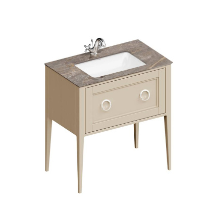 Тумба PLAZA Classic Neo напольная с ящиком 80, капучино матовая PL.CN.80.1\CAP.M Тумба PLAZA Classic Neo напольная с ящиком 80, капучино матовая PL.CN.80.1\CAP.M