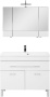 Мебель для ванной Aquanet Верона NEW 100 белый (напольный 1 ящик 2 дверцы) Мебель для ванной Aquanet Верона NEW 100 белый (напольный 1 ящик 2 дверцы)