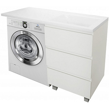 Комплект мебели Dallas Luxe 1050х482 правосторонний напольный 3 ящика  (ШхГхВ)  408х476х860