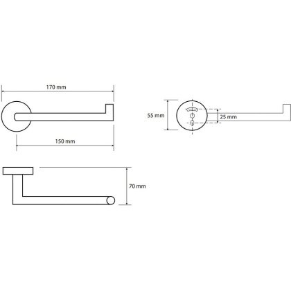Держатель туалетной бумаги Bemeta Amber R 155212032 Медное золото матовое, без крышки