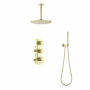 Душевая система Timo Saona SX-2399/17SM скрытого монтажа, термостат, золото матовое