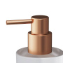 Стеклянный диспенсер для жидкого мыла с настенным держателем, розовое золото A85A36944