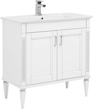 Тумба под раковину Aquanet Селена 70 белый, серебро