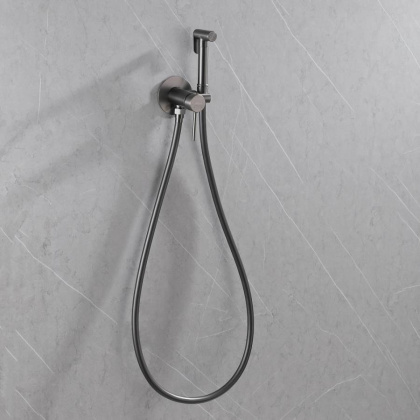 Смеситель ABBER Wasser Kreis AF8125NG с гигиеническим душем, никель Смеситель ABBER Wasser Kreis AF8125NG с гигиеническим душем, никель